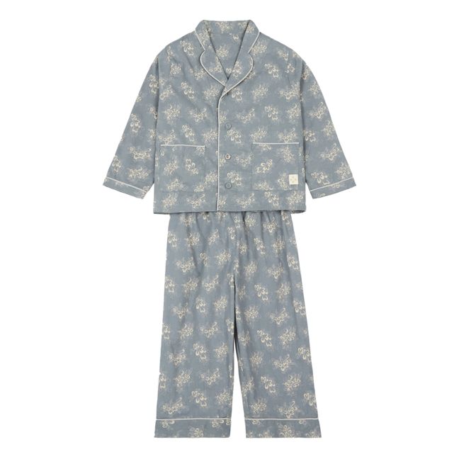 Cotton Pyjamas  Soft Teal Blue