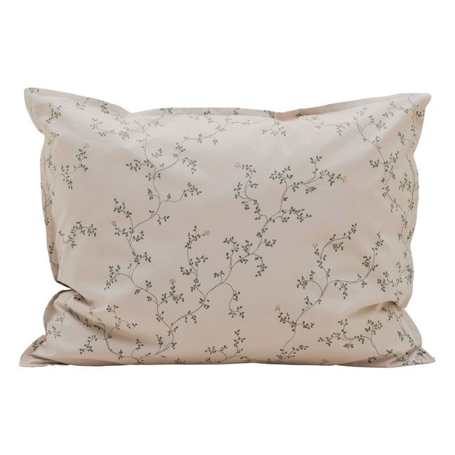 Botany Percale Cotton Pillowcase  | Green
