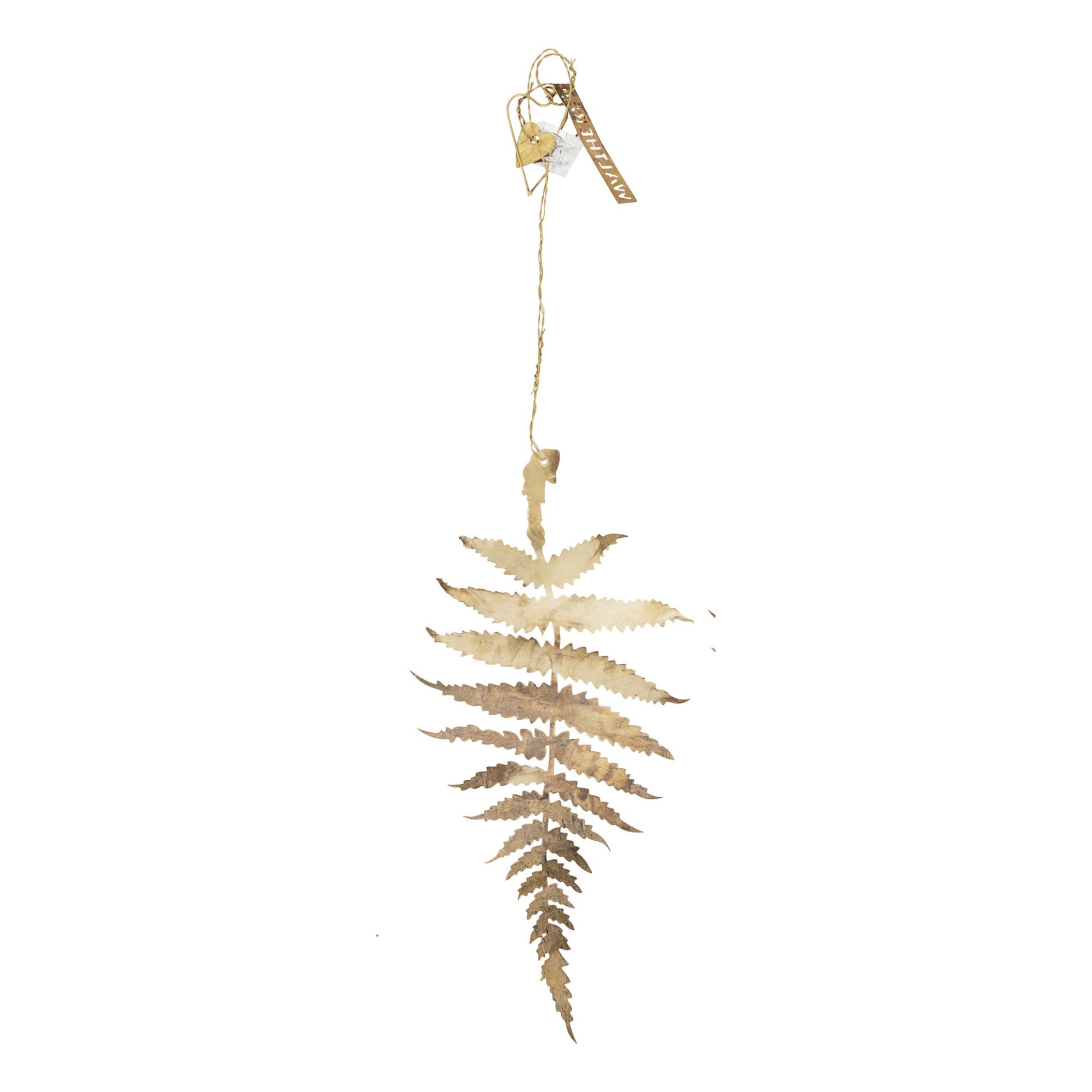 Hanging Fern Decoration Gold- Product image n°0