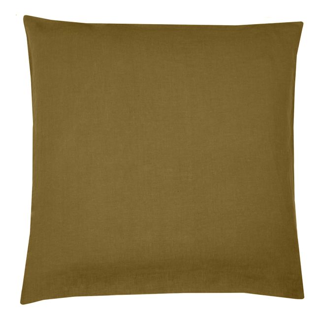 Washed Linen Pillowcase | Bronze