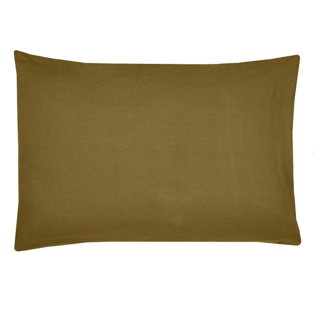 Washed Linen Pillowcase | Bronze