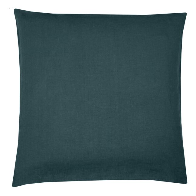 Washed linen pillowcase | Faded Blue