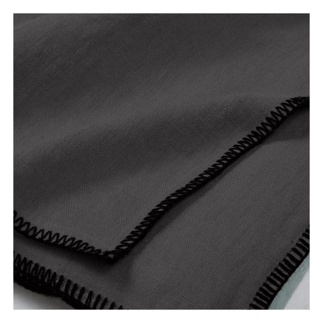 Tischdecke aus Leinen  | Kohle