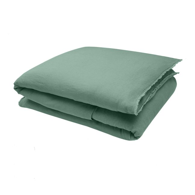 Washed Linen Quilt Cover Sage