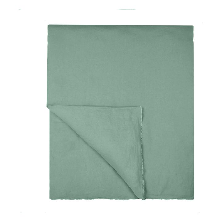 Funda de edredón de lino lavado | Salvia- Imagen del producto n°2