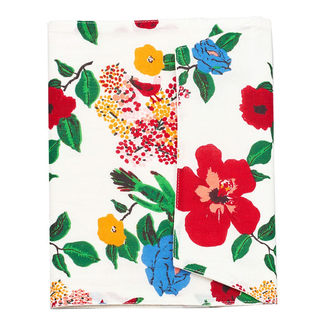 Le Petit Lucas du Tertre - Protège carnet de santé en coton imprimé Hibiscus - Multicolore