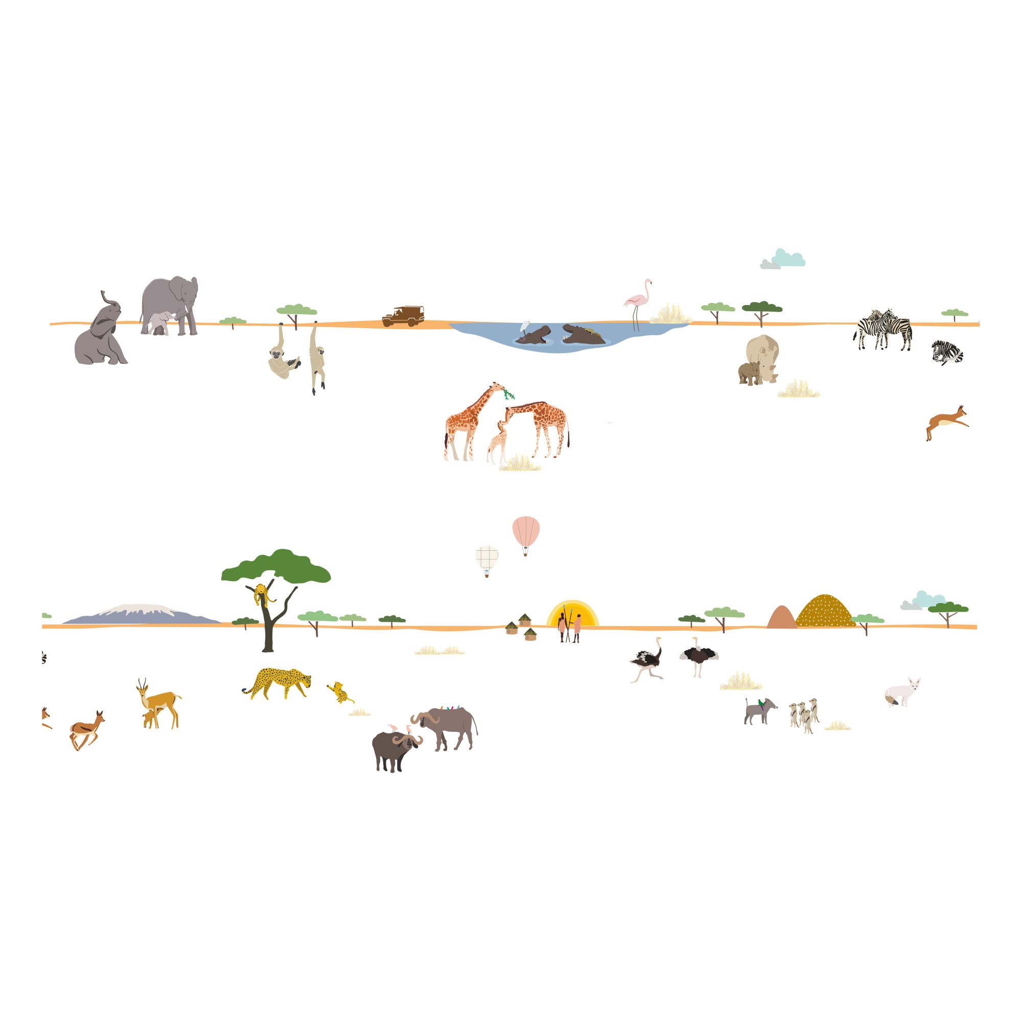 MIMI'lou - Frise Safari - Multicolore