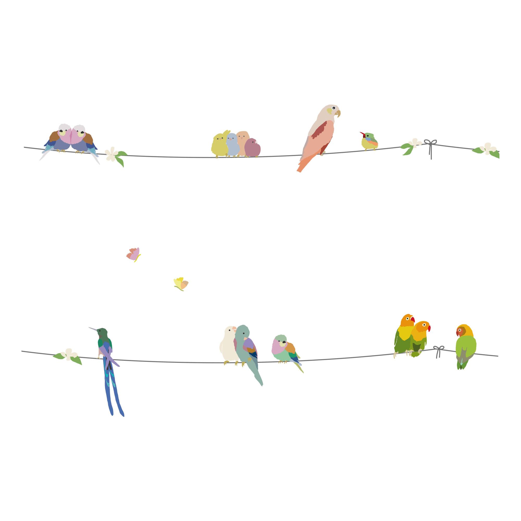 MIMI'lou - Frise With the Birds - Multicolore