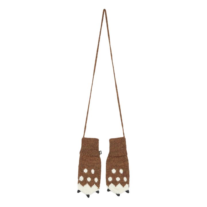 Guanti bambi da bambino in lana d'alpaca | Marrone- Immagine del prodotto n°1