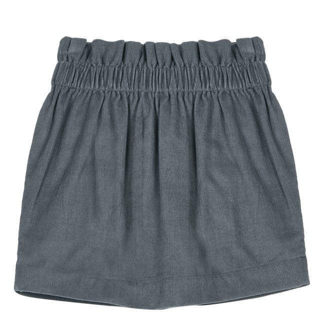 Simone Velvet Skirt Grey