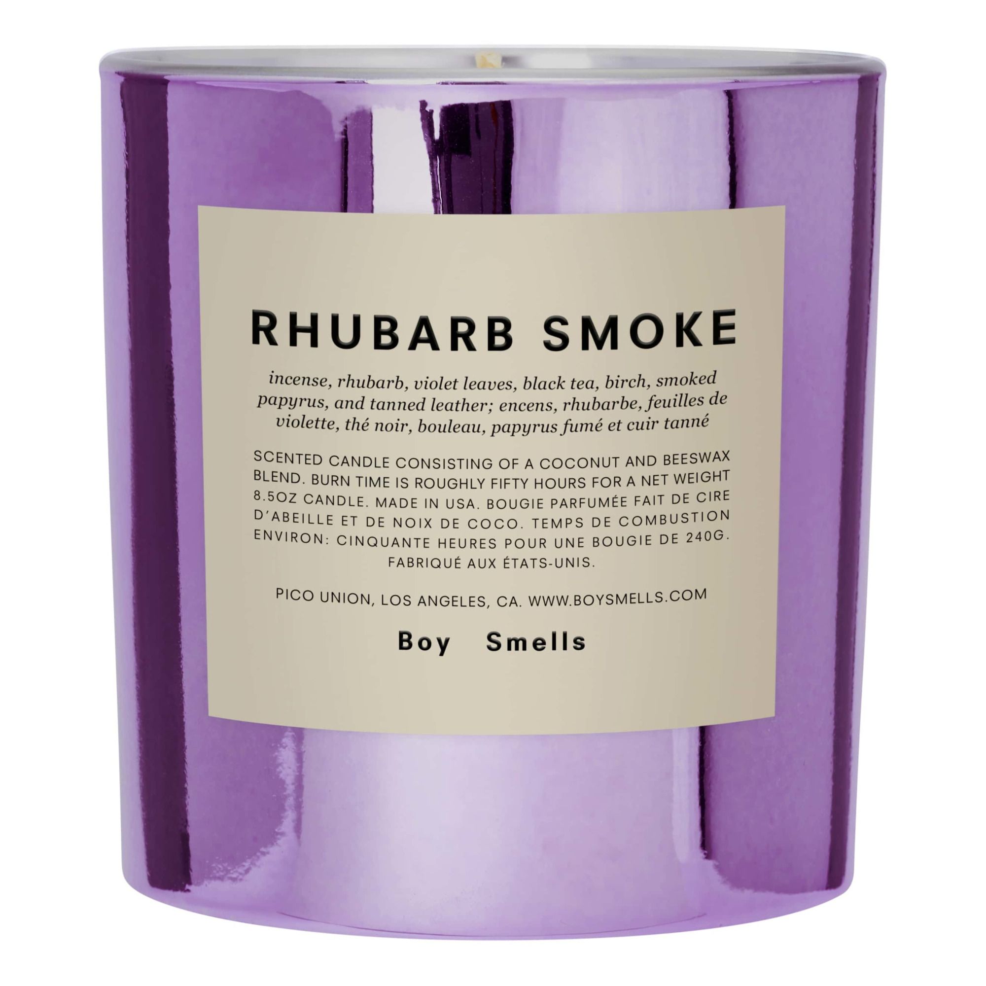 Boy Smells - Bougie Rhubarb Smoke - 240g - Blanc