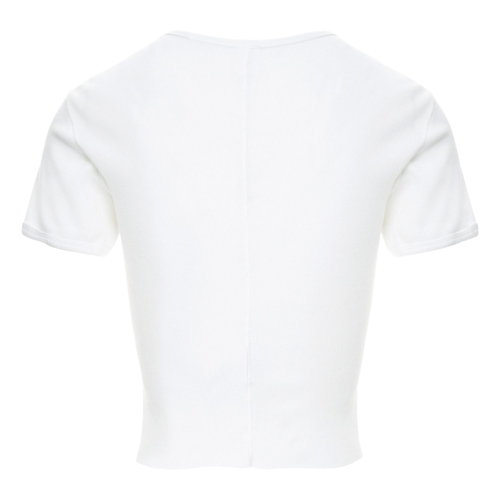 T-shirt 90's Ribbed Cap Sleeve Bianco- Immagine del prodotto n°7