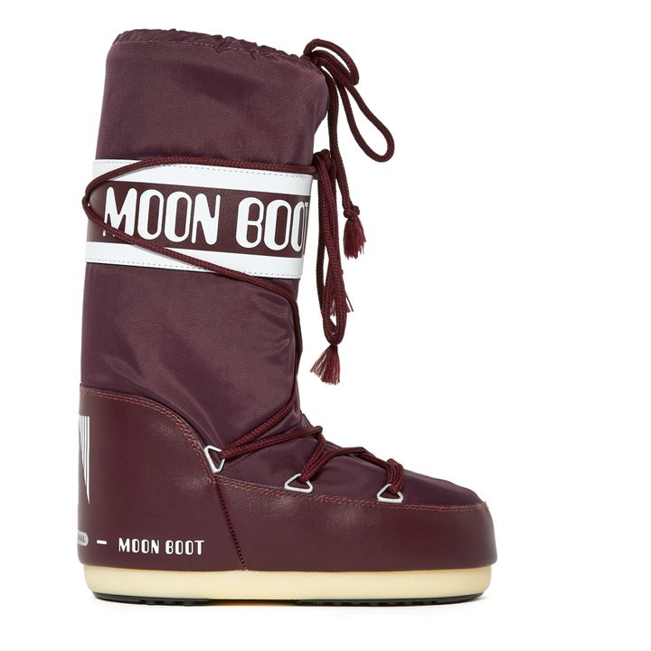 Burgundy hot sale moon boots