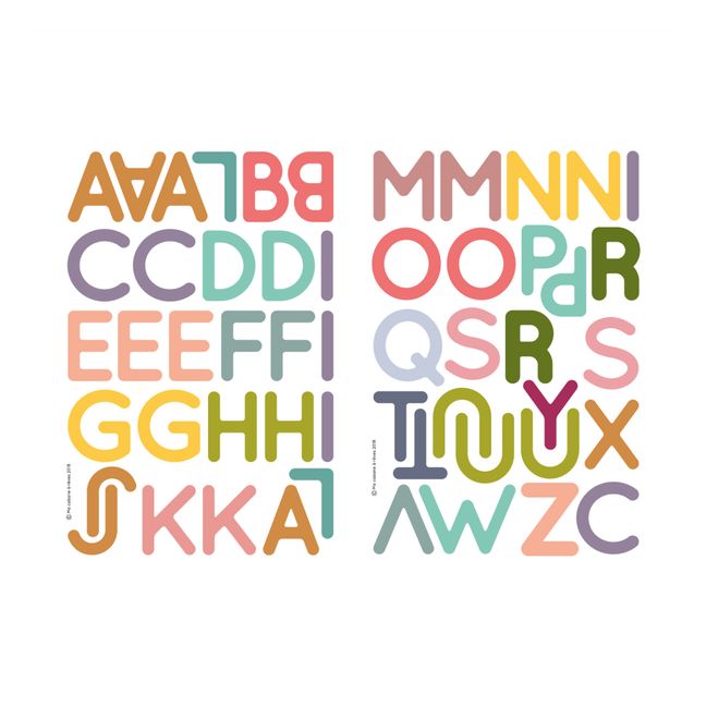 Alphabet magnétique - 53 Grandes Lettres Capitales