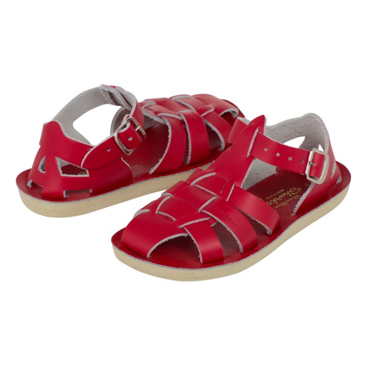 Sandalias de cuero impermeable Shark | Rojo- Imagen del producto n°3