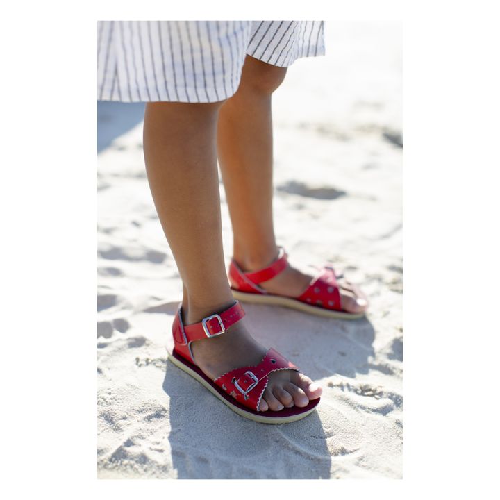 Sandalen aus Leder Waterproof Sweetheart | Rot- Produktbild Nr. 4
