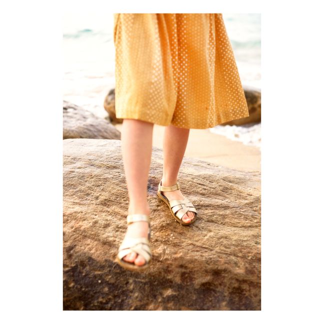 Sandalias de cuero impermeable Original | Dorado