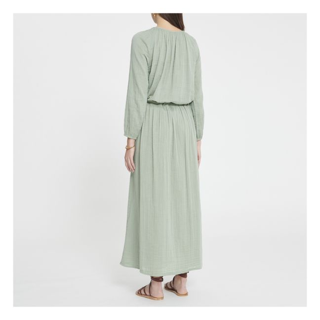 Jupe Longue Ava - Collection Femme  | Sage Green S049