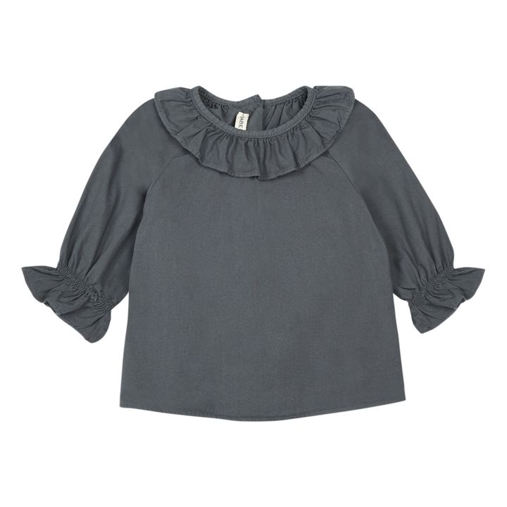 charcoal grey blouse