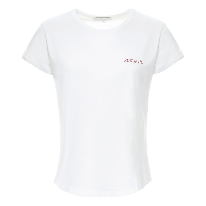 Camiseta Amour de algodón orgánico -Colección Mujer | Blanco- Imagen del producto n°0