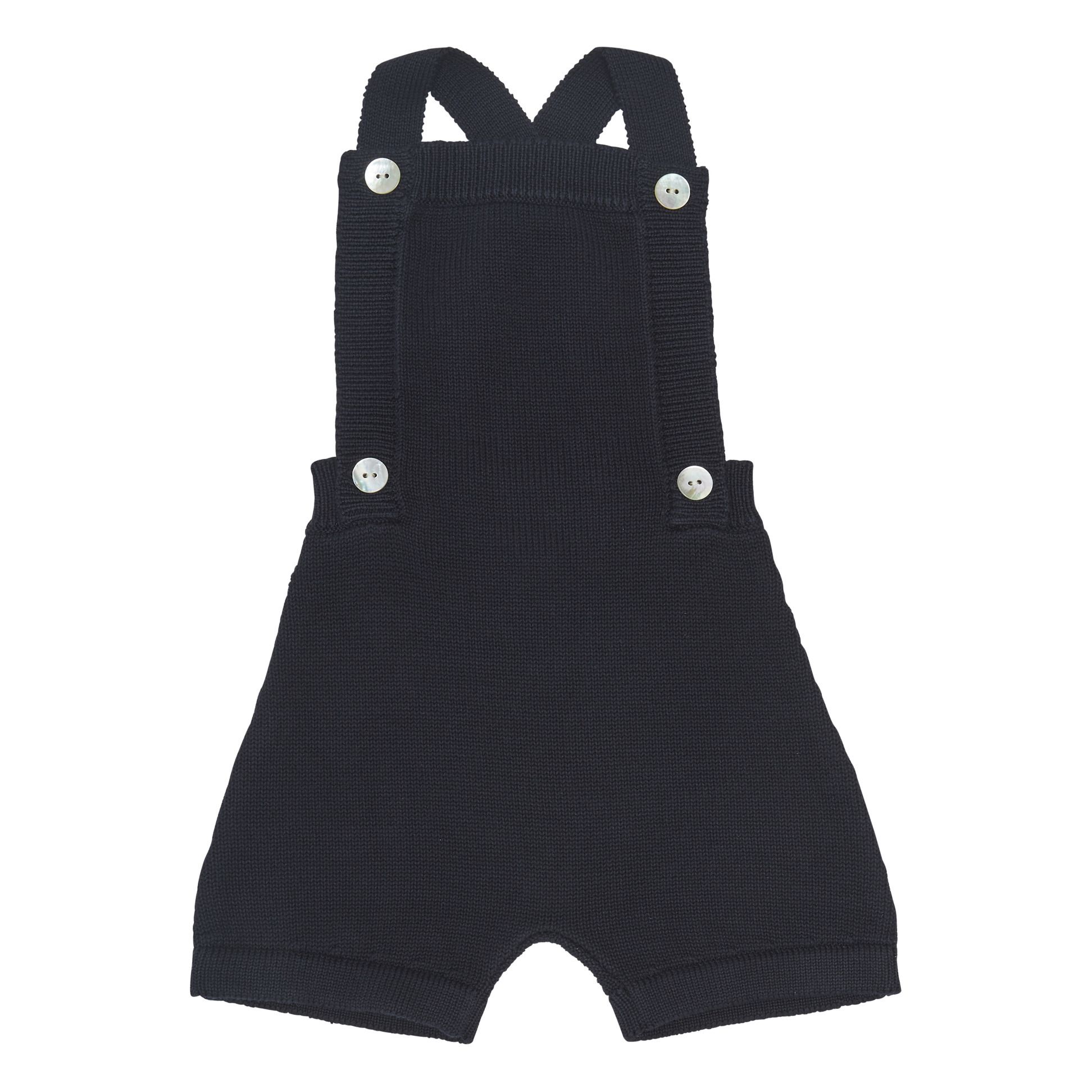 FUB - Salopette Unie Coton Bio - Fille - Bleu marine