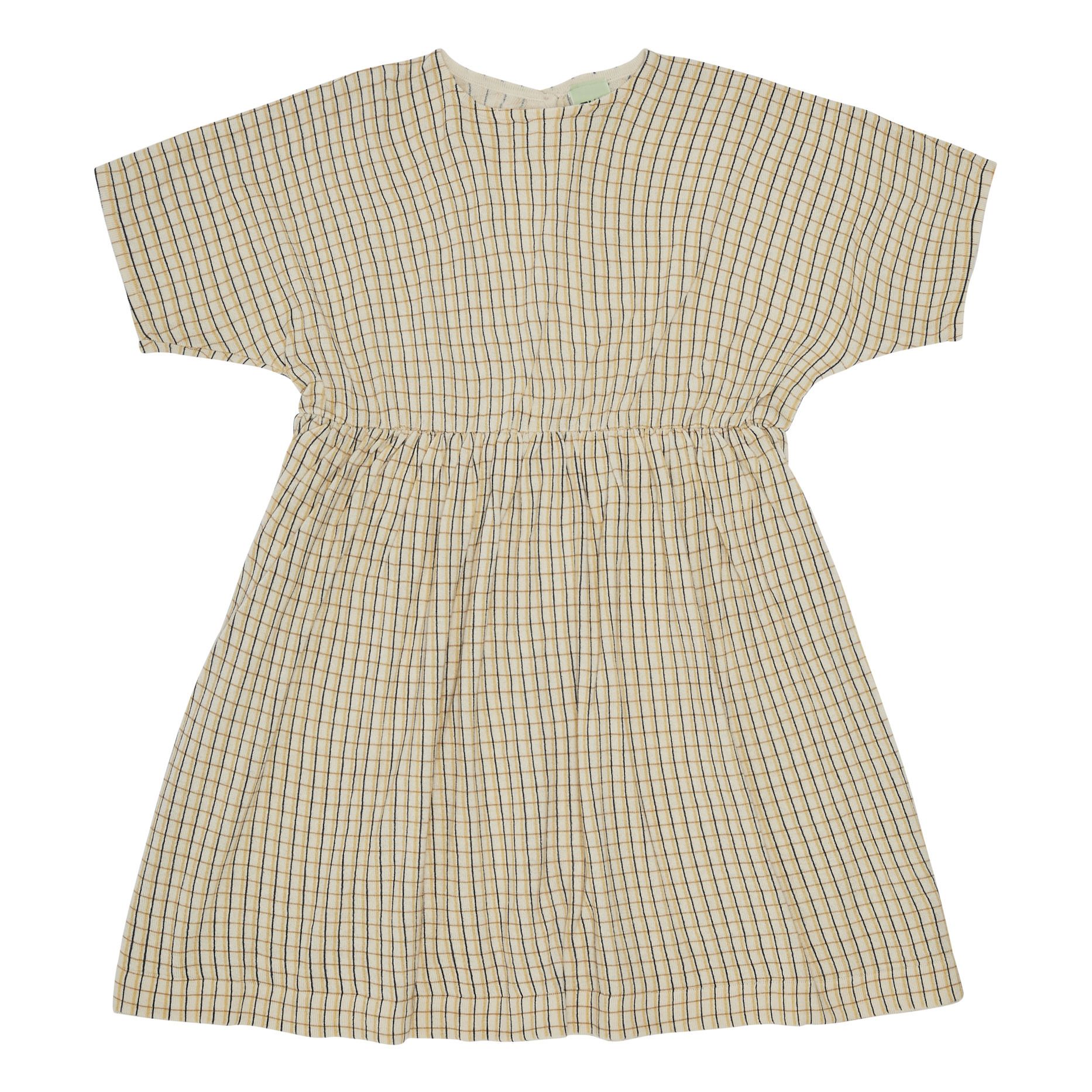 FUB - Robe Carreaux Coton Bio - Fille - Jaune