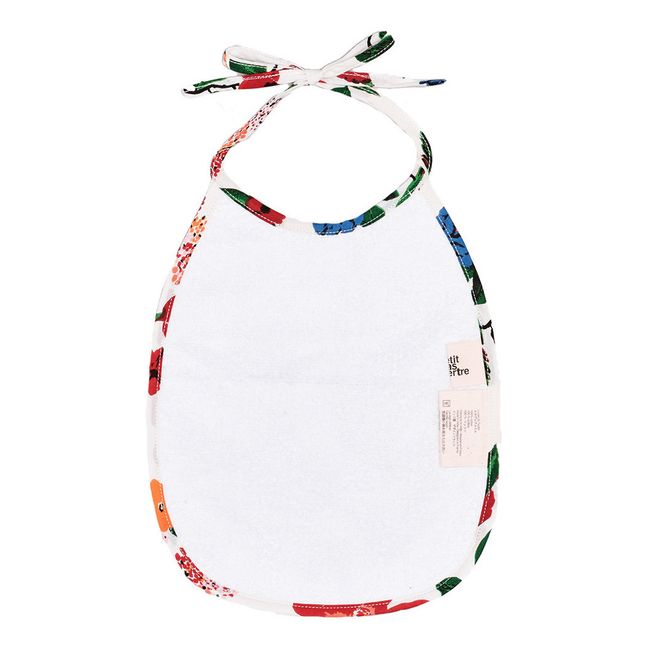 Bavoir en coton imprimé Hibiscus