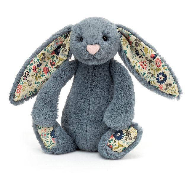 Blossom Rabbit Soft Toy | Grey blue