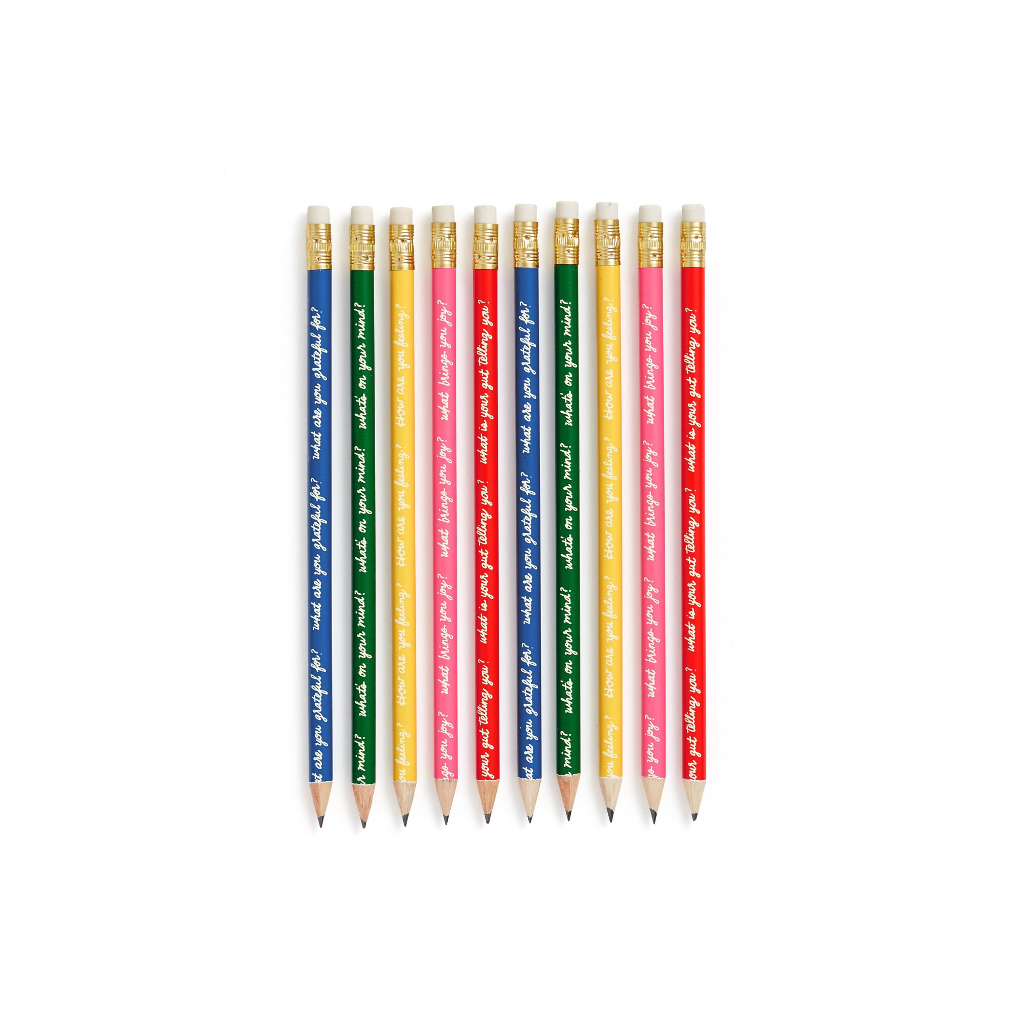 ban.do - Crayons à papier How are you feeling - Set de 10 - Multicolore
