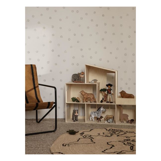 Tapis rond Monde