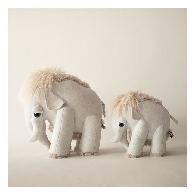 Bigstuffed x Smallable Giant Mammoth Plush Toy - 45cm | Light grey