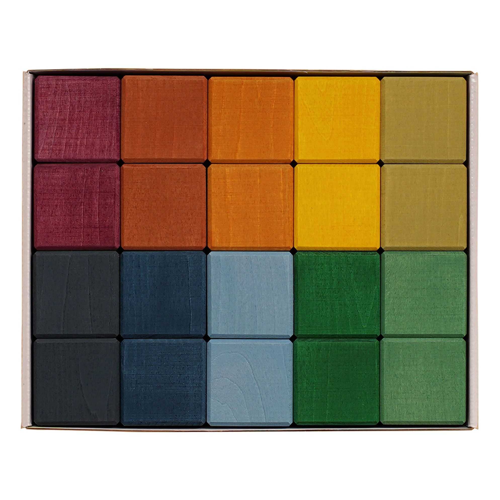 Raduga Grez - Cubes en bois - 20 pièces - Multicolore