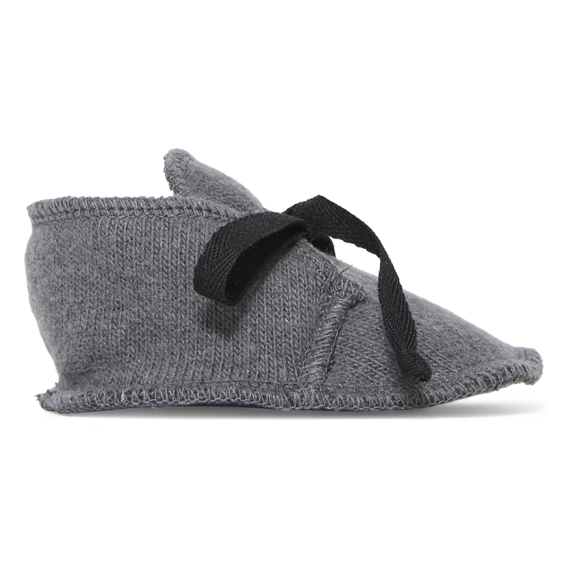Babe & Tess - Chaussons Maille RecyclÃ©e - Fille - Gris anthracite