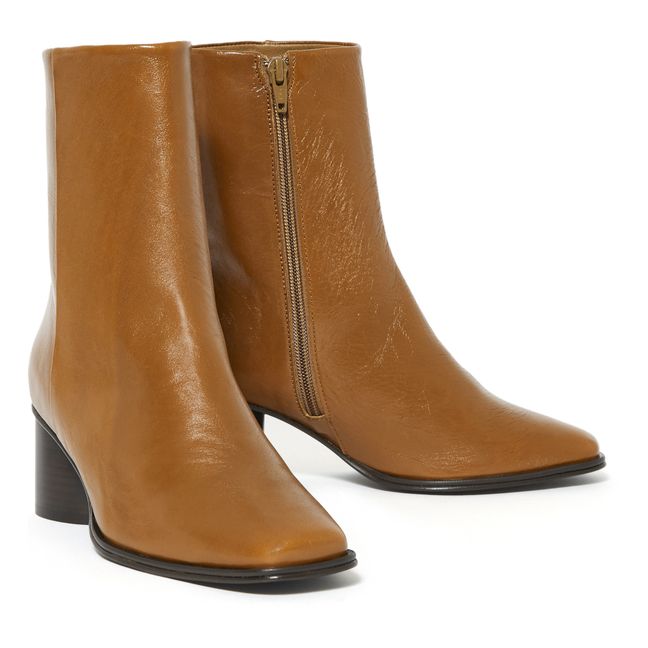 Simon Leather Boots | Hazel