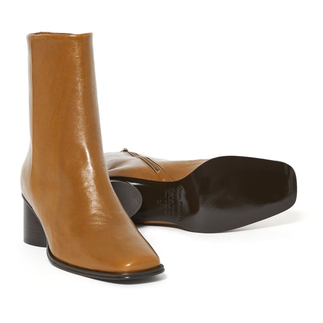 Simon Leather Boots | Hazel
