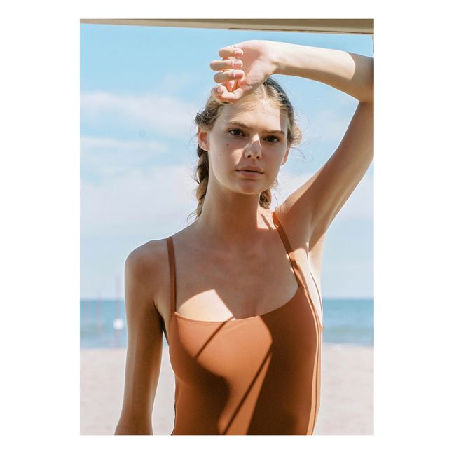 Tre One-piece Swimsuit  | Terracotta