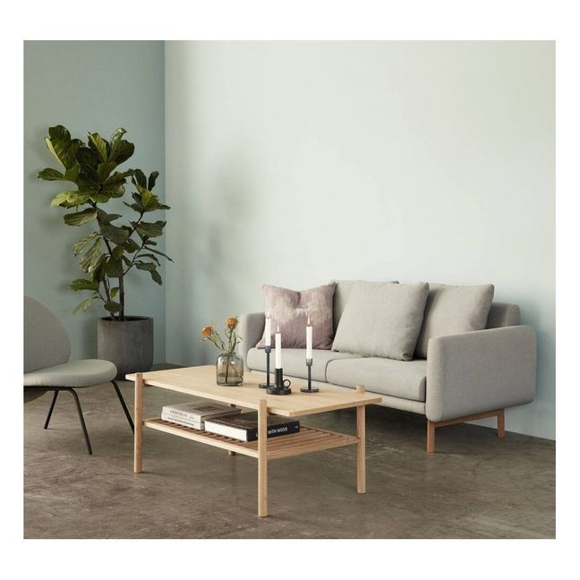 Coffee Table with Oak Shelf | Bois clair