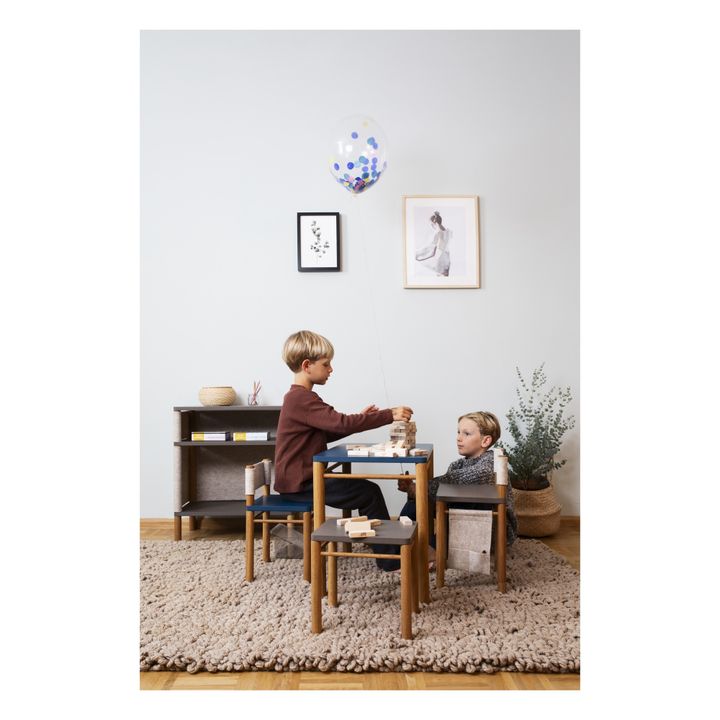 Felix Adjustable Stool Montessori Inspired | Black- Product image n°1