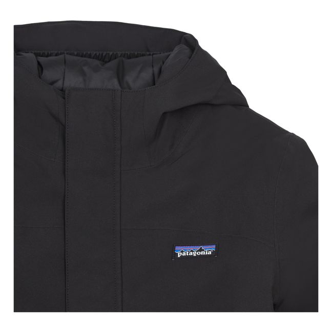 Wasserdichte Jacke aus recyceltem Polyester Schwarz