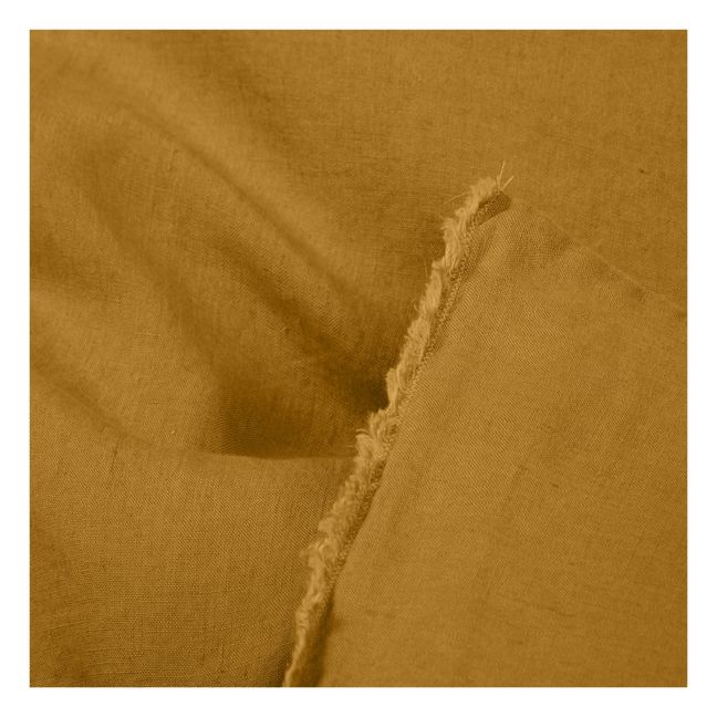 Wahsed Linen Quilt Cover Camel