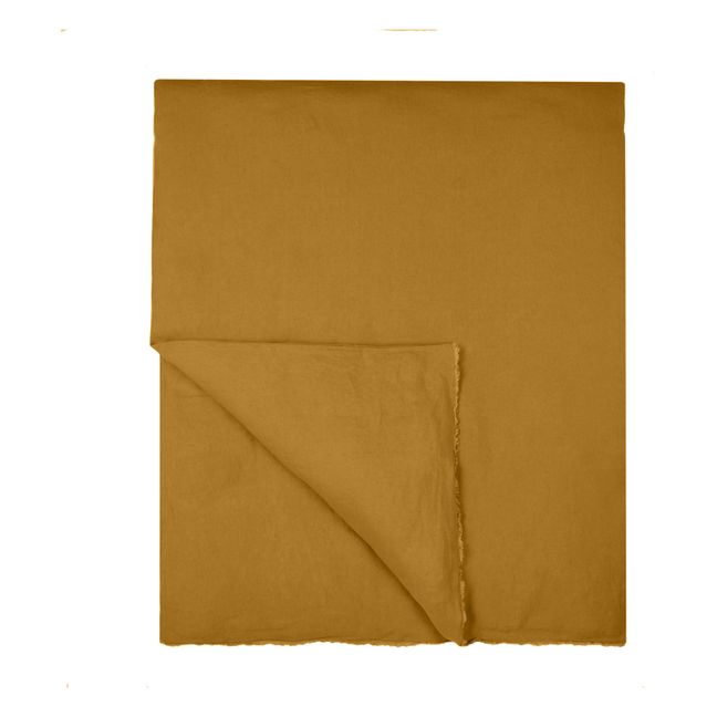 Wahsed Linen Quilt Cover Camel