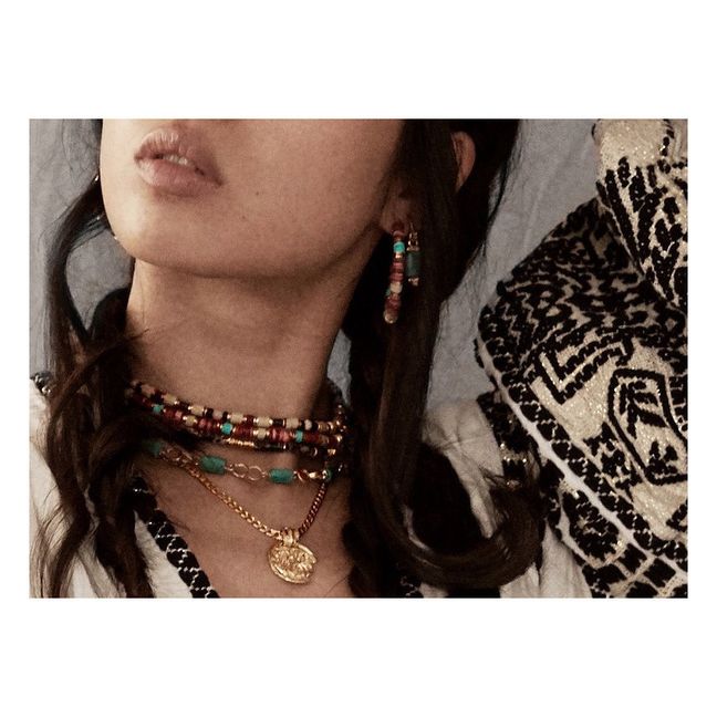 Boucles d'Oreilles Calcutta | Rose
