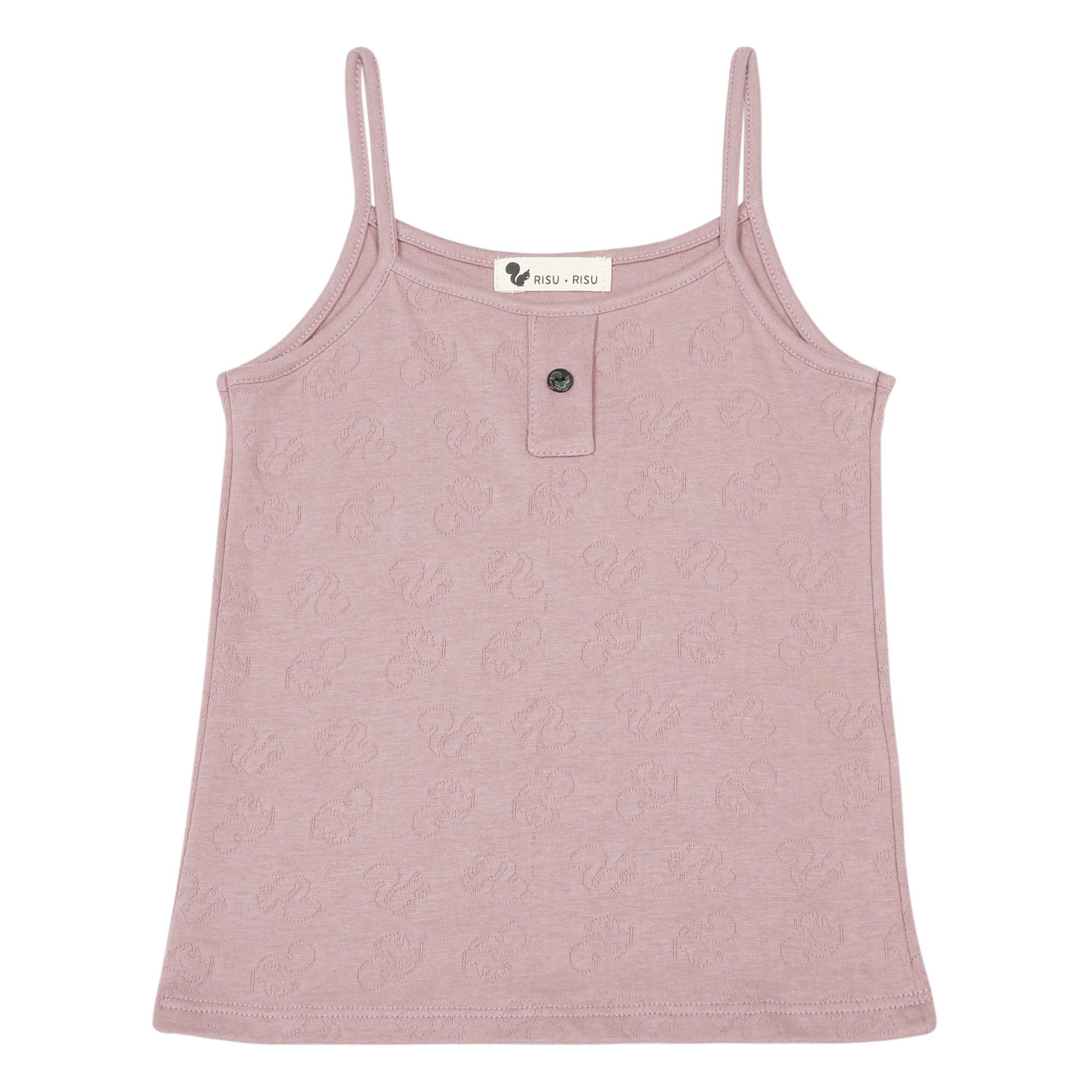 Risu Risu - Débardeur Tranquille Coton Bio - Fille - Rose poudré