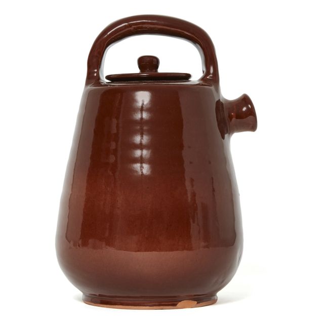 Enamel Teapot Brown
