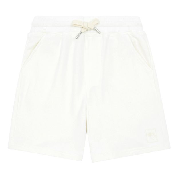 Shorts Bio-Baumwolle Stickerei Grauweiß Hundred Pieces Mode Teenager, Kind  - Smallable