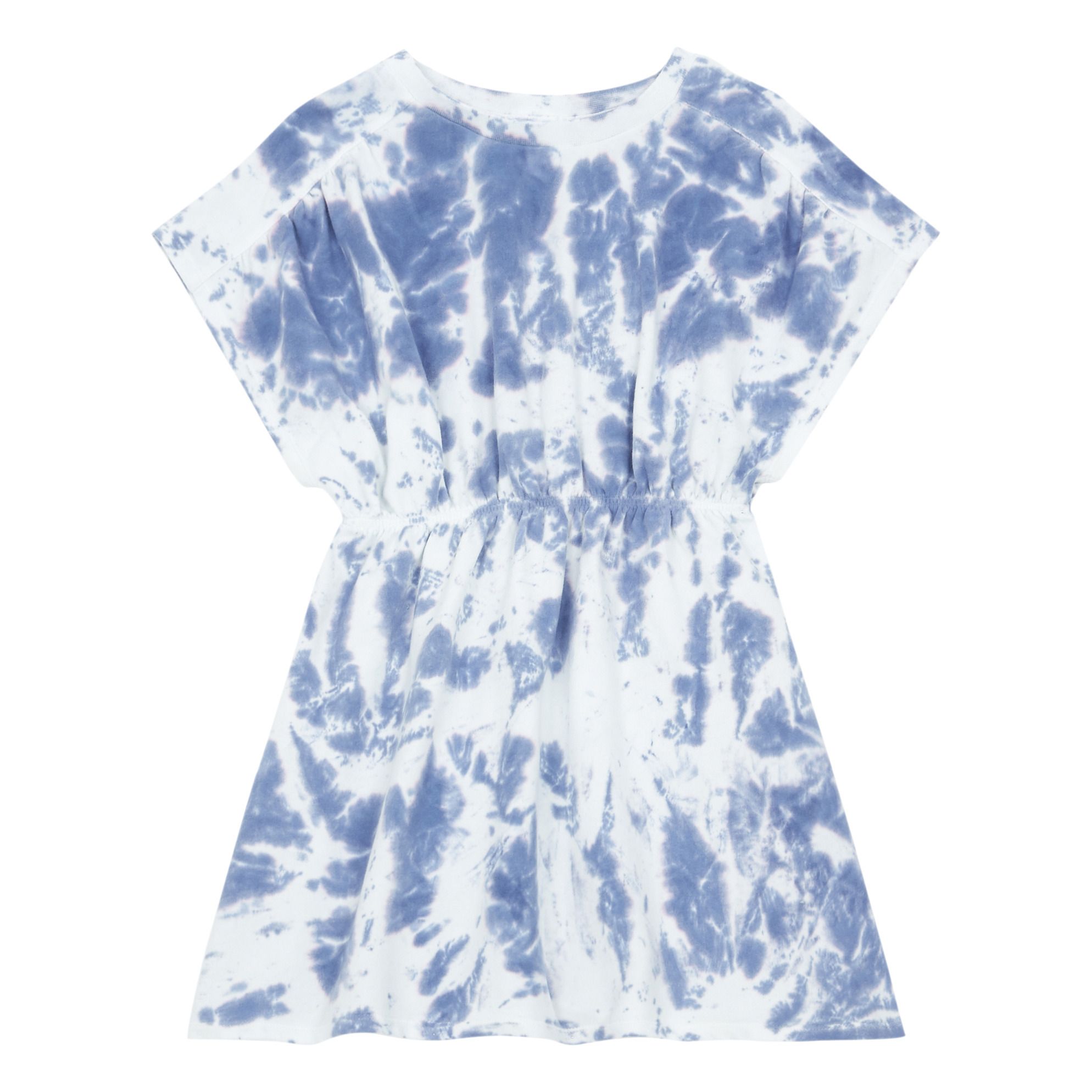Hundred Pieces - Robe Courte Tie&Dye Bio - Fille - Bleu
