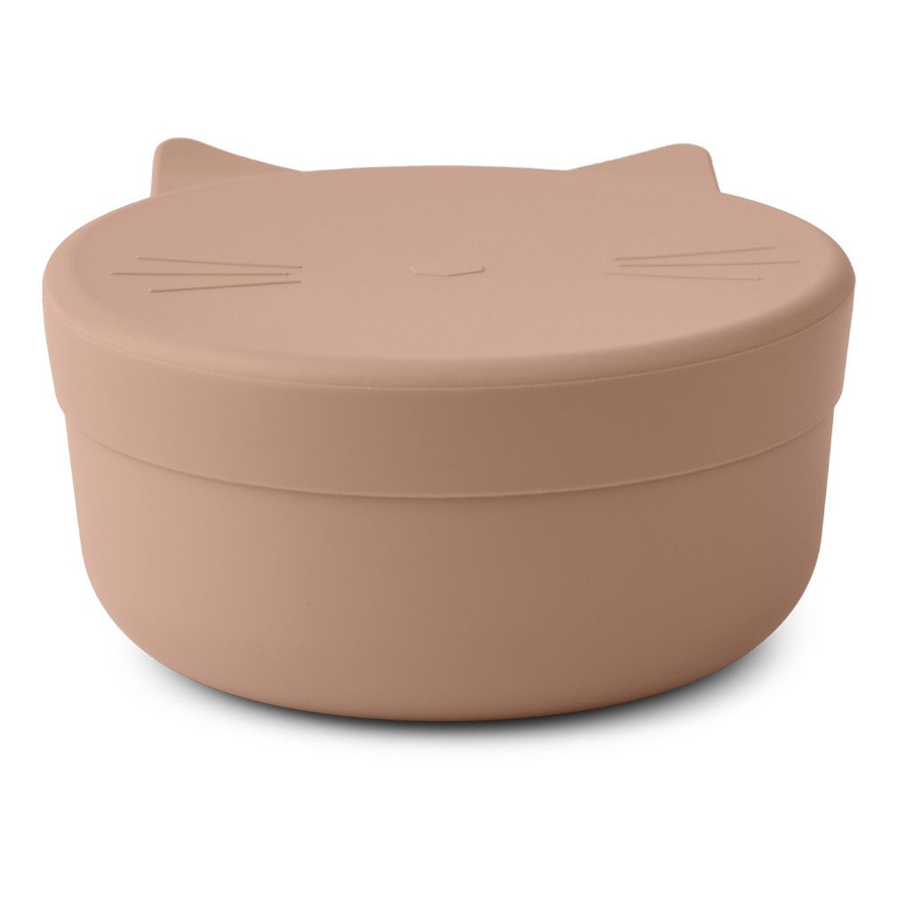 Liewood - Snack-box Cornelius Chat en silicone - Rose