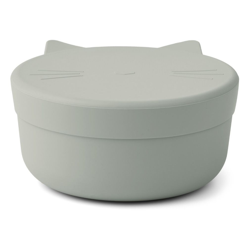 Liewood - Snack-box Cornelius Chat en silicone - Bleu gris
