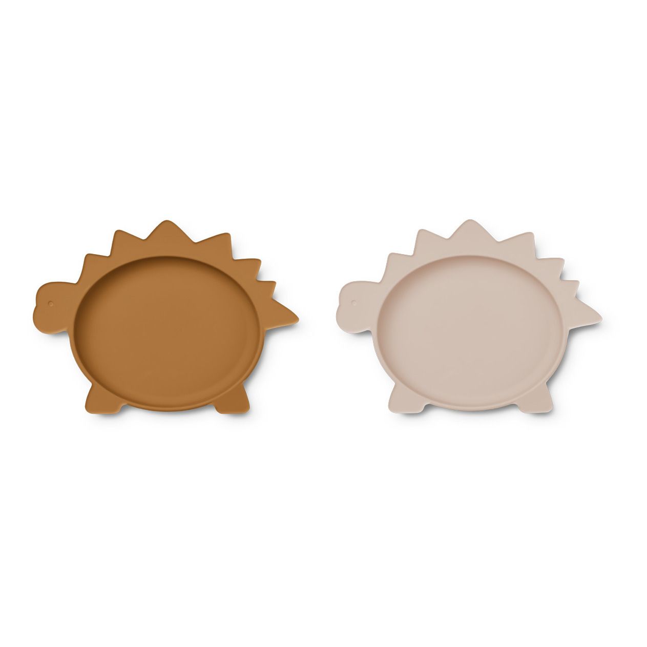 Liewood - Assiettes Olivia Dino en silicone - Set de 2 - Rose