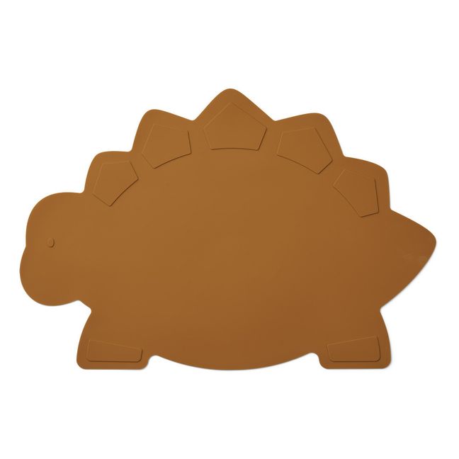 Tracy Dino Silicone Placemat  Mustard